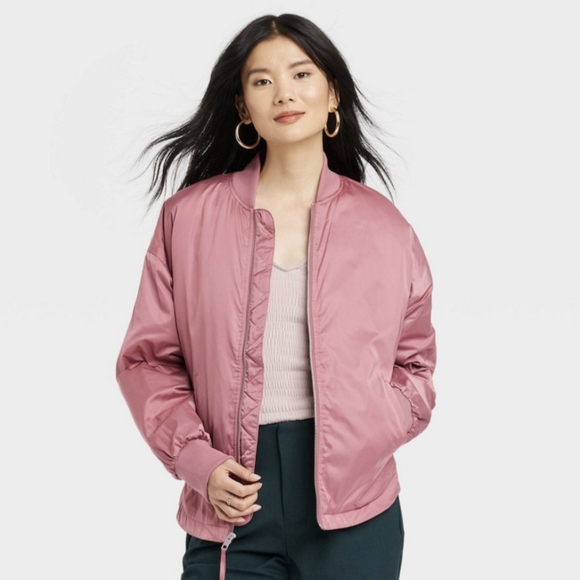 a new day Jackets & Blazers - Women's Bomber jacket by A New Day Size M Rose Pink color NWT